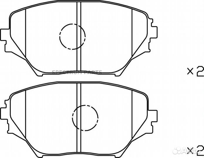 Колодки тормозные 04465-42130 04465-42110 04465-42