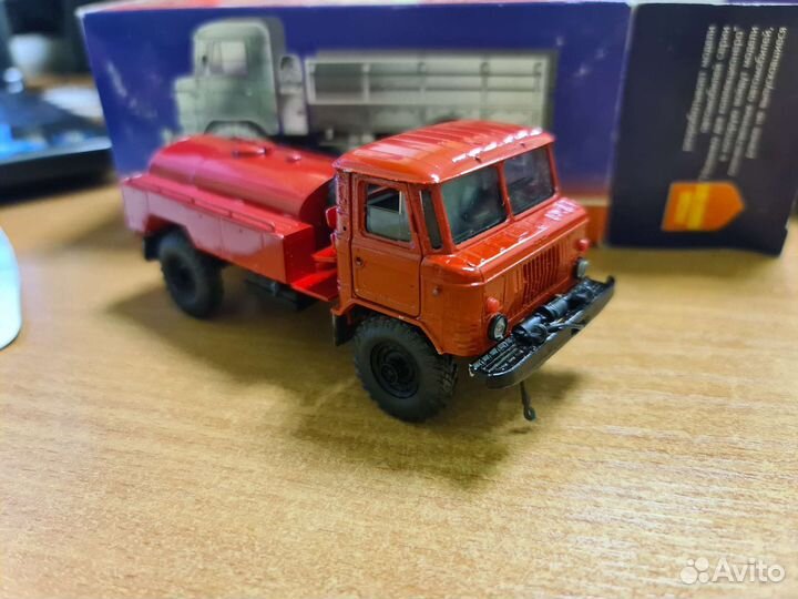 Модель грузовика 1:43 Газ 66 пож-ый с фурнитурой