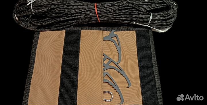 Кошка крюк стальная 5мм (сумка, карабин,шнур)