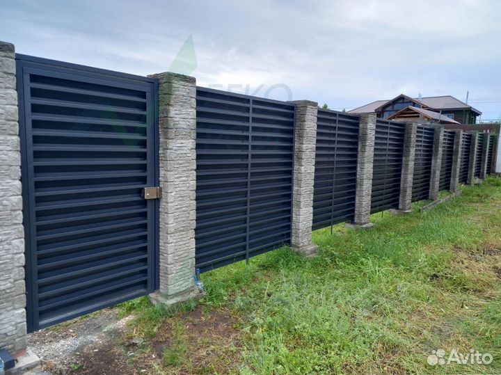 Забор жалюзи