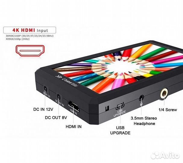 Накамерный монитор Feelworld F6