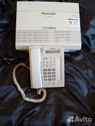 Мини атс panasonic kx-tem824 + телефон kx-t7730