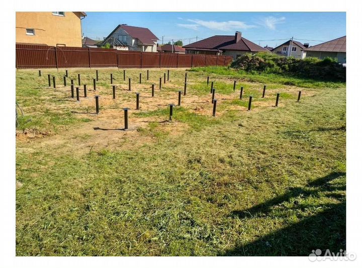 Винтовые сваи / монтаж