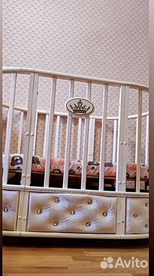 Детская кровать манеж с матрасом