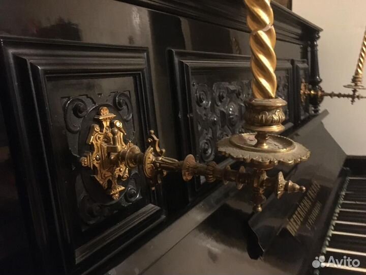 Пианино Братья Дидерихс, чёрное, 1900г