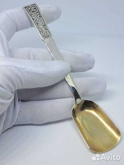 Ложка для сахара Таллин, серебро 875 (21K)