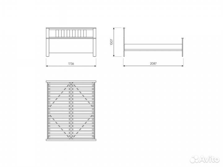 Сага кровать двойная икеа 160Х200 IKEA