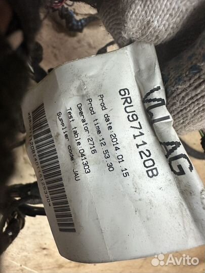 Проводка передней левой двери volkswagen polo 5