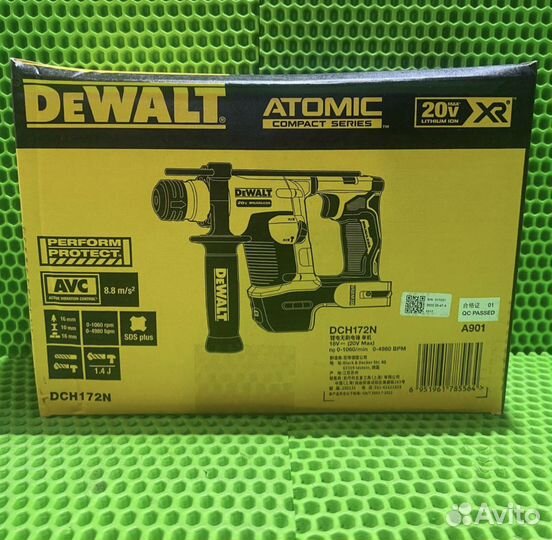 Аккумуляторный перфоратор dewalt DCH172N 20V