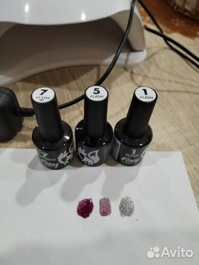 Уф лампа для маникюра, для ногтей +лак в подарок