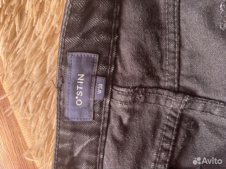 Джинсы slim fit черные