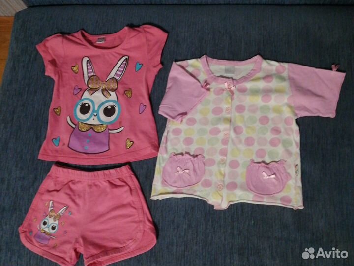 Одежда пакетом для девочки 98 104