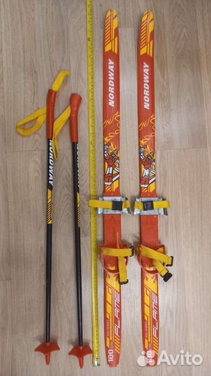 Беговые детские лыжи 100 см