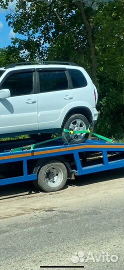 Комплект стяжных ремней для эвакуатора на 2 колеса