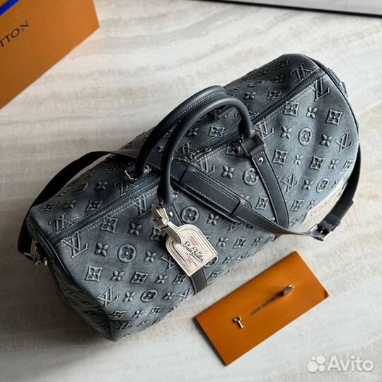 Сумка дорожная Louis Vuitton джинсовая