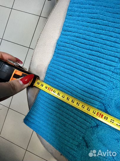 Платье водолазкой бирюзовое новое