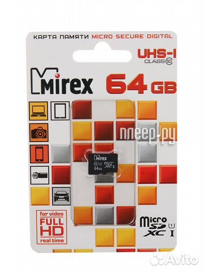 64Gb - Mirex - Micro Secure Digital XC Class 1