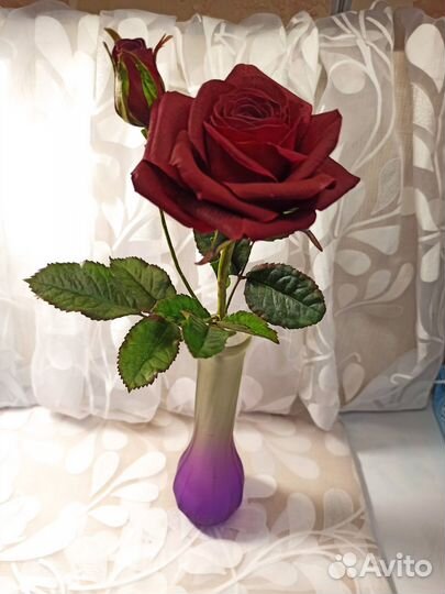 Роза из холодного фарфора