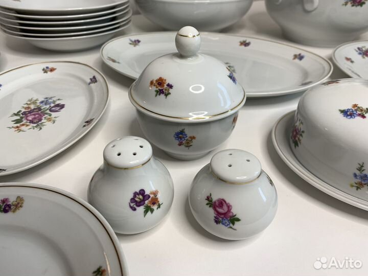 Сервиз столовый Мейнсенский Букет ГДР