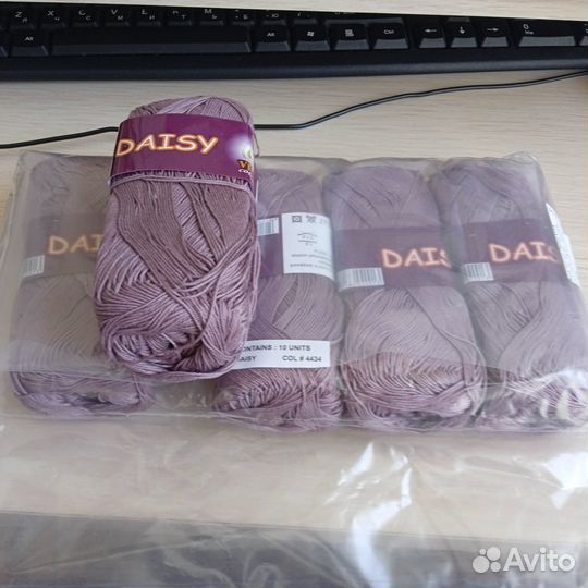 Пряжа для вязания /хлопок Сосо и Daisy