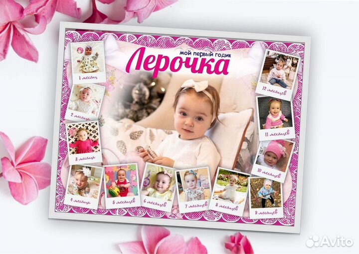 Метрики, подушки, открытки, коллажи