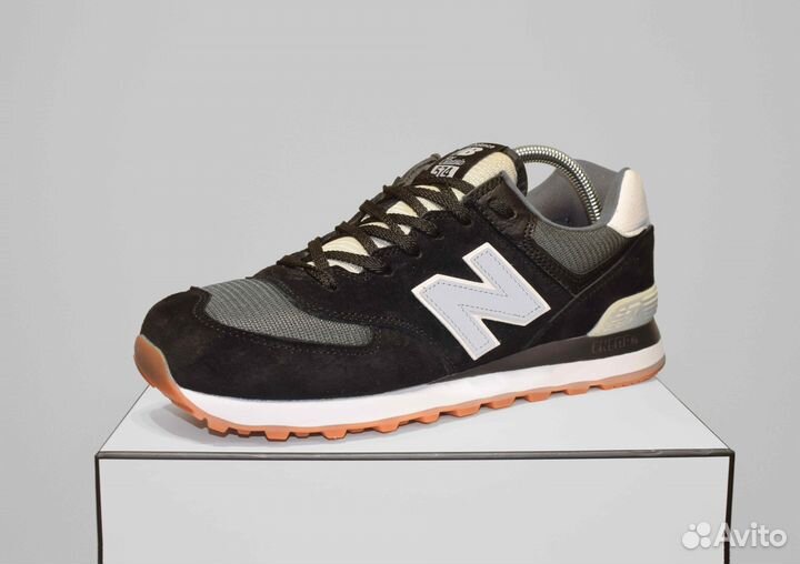 New Balance 574 (42-46, Черно-белые, Гарантия)