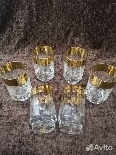 Стаканы чешские разные