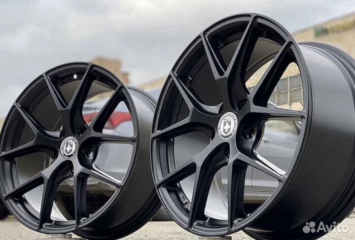 Диски Hre r19 5 114 3 Black на Киа Тойота Тесла