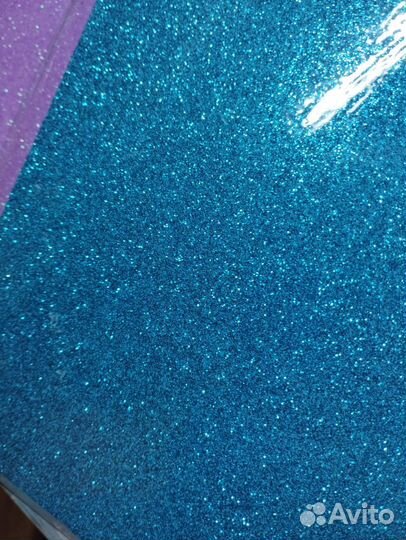 Фоамиран глиттерный набор 24шт А4