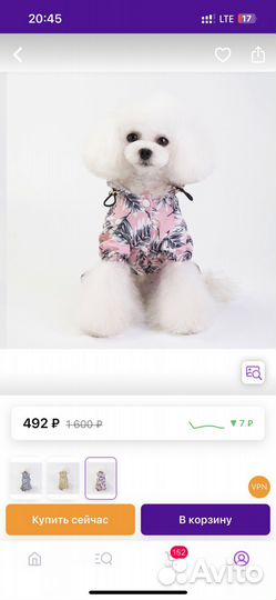 Дождевик для собаки