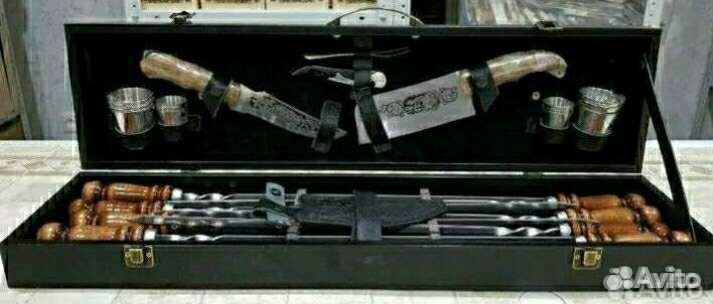 Подарочный набор шампуров в кейсе