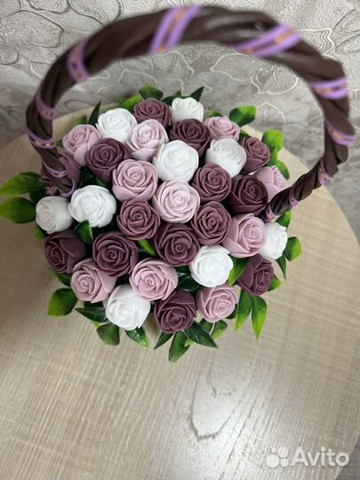 Букет из мыла ручной работы 33 розы