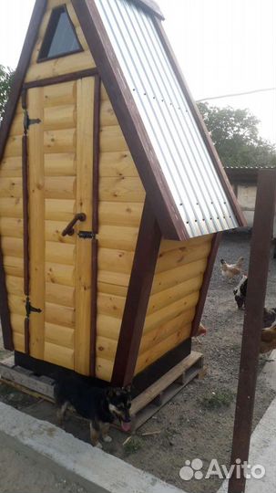 Дачный туалет деревянный