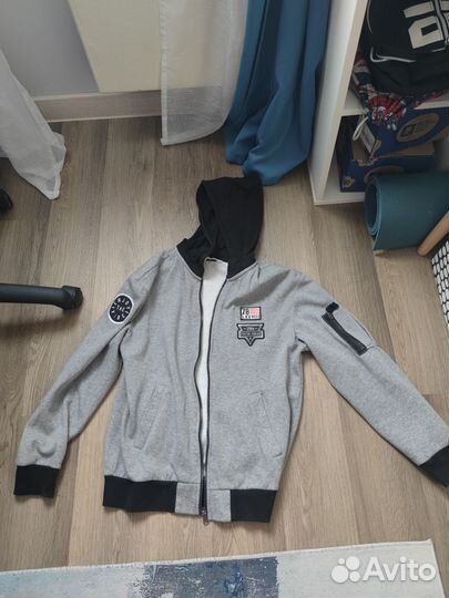 Толстовка мужская с капюшоном теплая