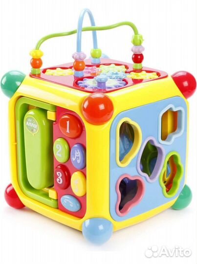 Жирафики Мультикуб с телефоном, сортером и пианино