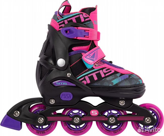 Ролики sitis Young Black-Purple Lip108