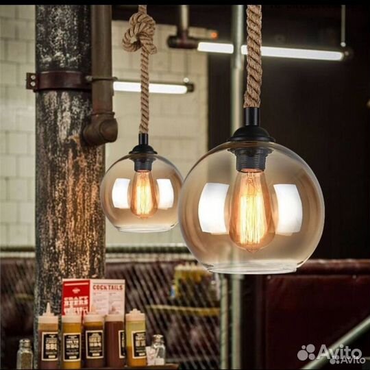 Светильник подвесной лофт новый