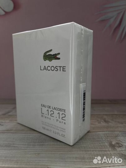 Туалетная Вода Лакосте L.12.12 Blanc – Pure 100ml
