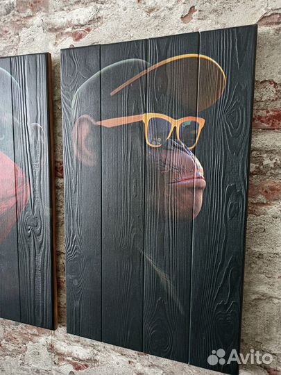 Картина на дереве в спальню