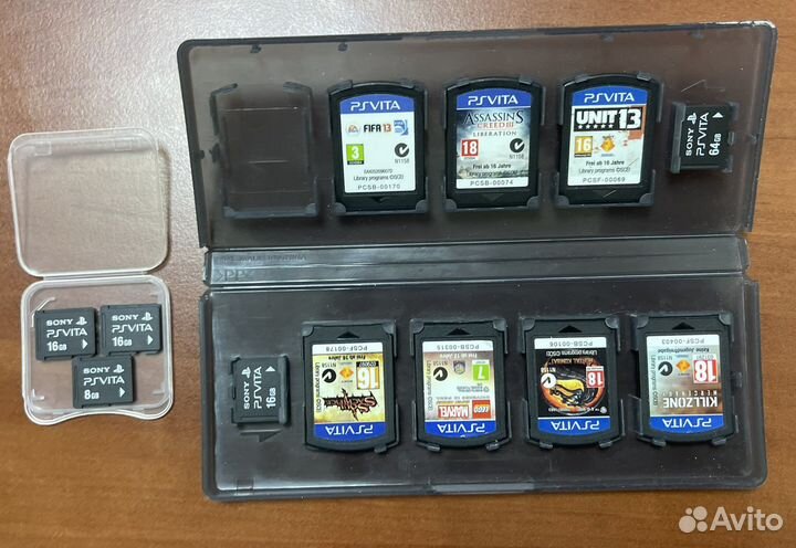 Sony playstation, ps vita, дисков 29шт, флешки