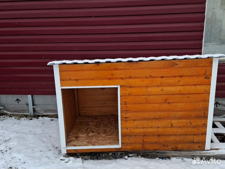 Будка для собаки утепленная с тамбуром