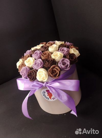 Шоколадные Розы - 37 шт в Коробке