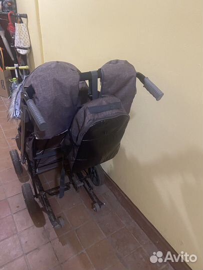 Санки коляска Galaxy City 2 с большими колесами