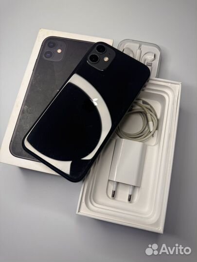 iPhone 11 64gb (Sim, Достойный, Полный комплект)