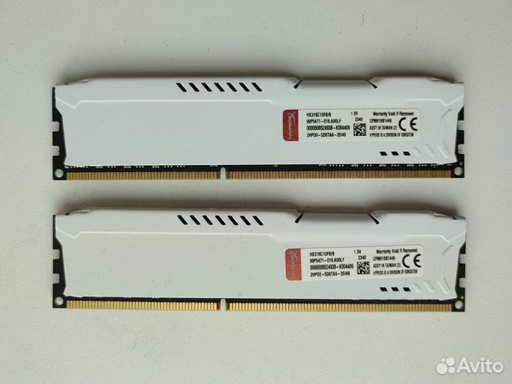 Оперативная память DDR3 16gb Kingston HyperX Fury