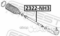 Тяга рулевая 2322NH3 Febest