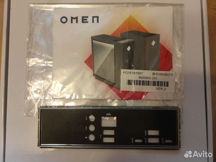 Задняя планка от мат. платы omen hp