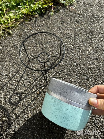 Кашпо для цветов керамическое