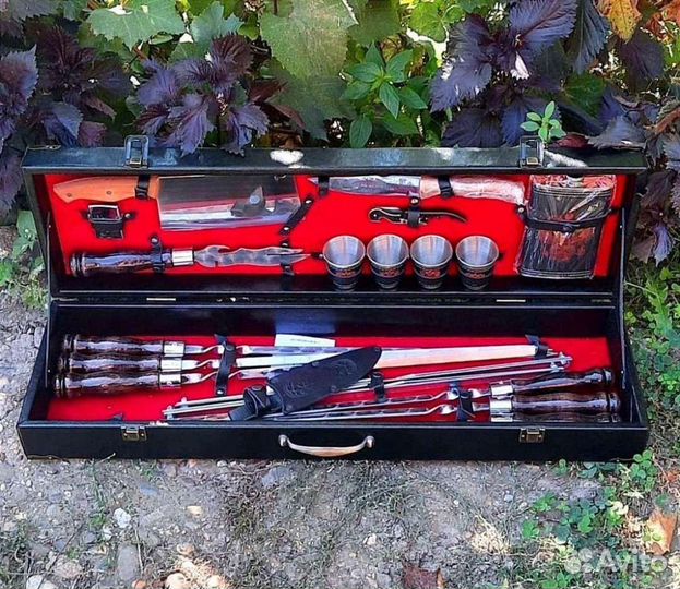 Шампура в кейсе подарочные для мужчuны