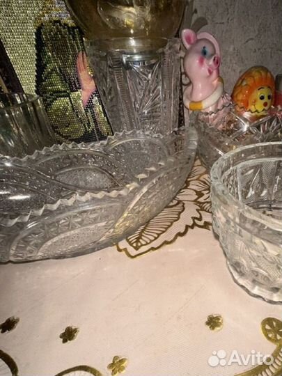 Ваза салатник конфетница посуда хрусталь